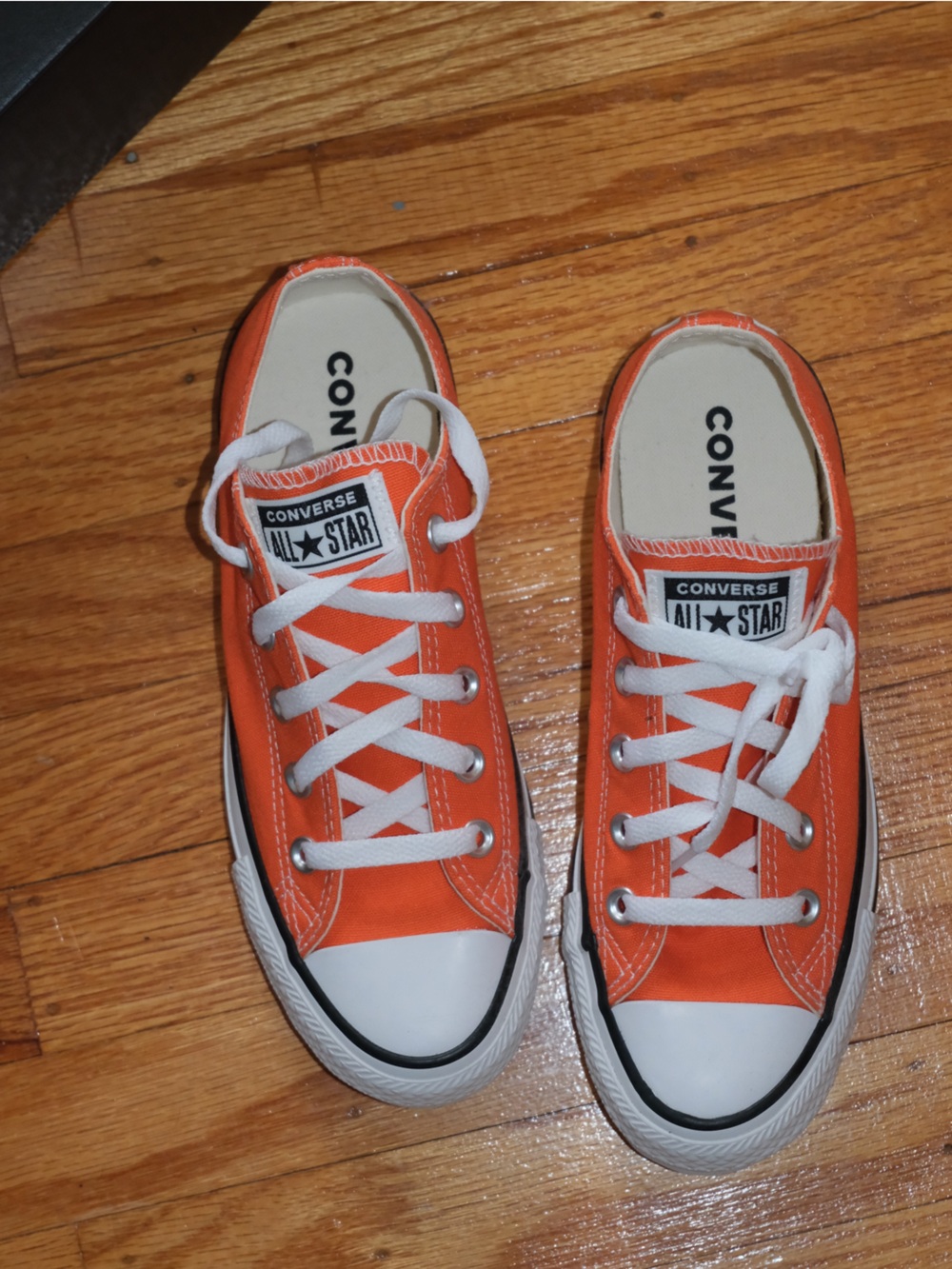 Converse Orange Low Top Sneakers